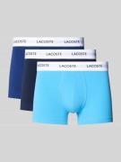 Lacoste Trunks im 3er-Pack aus Baumwoll-Mix in Blau, Größe L