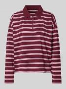 Tom Tailor Denim Regular Fit Poloshirt aus Baumwoll-Mix in Bordeaux, G...
