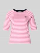 Tom Tailor Denim Shaped Fit T-Shirt aus reiner Baumwolle in Rosa, Größ...