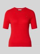 Tommy Hilfiger Slim Fit T-Shirt aus reiner Baumwolle in Rot, Größe L