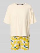 Schiesser Pyjama aus Modal-Mix in Beige, Größe 36