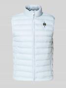 Blauer Usa Steppweste mit Zweiwege-Reißverschluss Modell 'Arvale' in H...