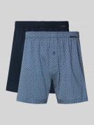 Schiesser Boxershorts aus reiner Baumwolle in 2er-Pack in Marine, Größ...