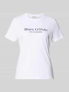 Marc O'Polo Regular Fit T-Shirt aus reiner Baumwolle in Weiss, Größe L