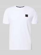 FIRE + ICE Slim Fit T-Shirt aus reiner Baumwolle Modell 'VITO2' in Wei...