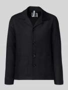 Profuomo Regular Fit Hemdjacke aus Schurwolle mit Reverskragen in Mari...