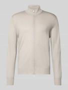 GRAN SASSO Strickjacke aus Schurwolle mit Zweiwege-Reißverschluss in H...