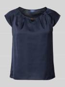 Vera Mont T-Shirt aus Satin mit Rundhalsausschnitt in Dunkelblau, Größ...