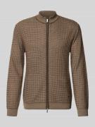 Emporio Armani Strickjacke mit Woll-Anteil in Mittelbraun, Größe L