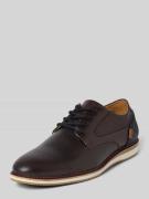 BULLBOXER Derby aus Leder mit Schnürung in Dunkelbraun, Größe 41