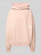 Karo Kauer Oversized Hoodie mit Känguru-Tasche in Rose, Größe L