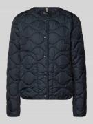 camel active Steppjacke mit Rundhalsausschnitt in Dunkelblau, Größe 38