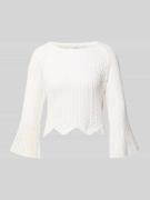 Only Regular Fit Strickpullover aus recyceltem Baumwoll-Mix Modell 'NO...