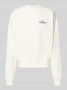 PROHIBITED Sweatshirt mit Label-Stitching Modell 'A Rush' in Offwhite,...