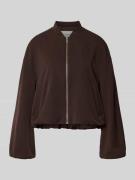 OPUS Jacke mit Reißverschluss Modell 'Janica' in Dunkelbraun, Größe 34