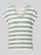 Only Regular Fit T-Shirt aus Viskose-Mix Modell 'LIRA' in Schilf, Größ...