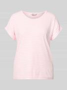 Only Regular Fit T-Shirt aus Viskose-Mix Modell 'MOSTER' in Rosa, Größ...