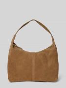 Mango Handtasche aus Leder mit Schulterriemen in Mittelbraun, Größe 1