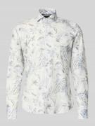 JOOP! Collection Slim Fit Business-Hemd aus Leinen-Mix Modell 'Pai' in...