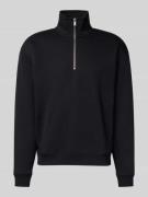 MCNEAL Regular Fit Troyer mit Reißverschluss in Black, Größe S