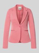 ICHI Regular Fit Blazer mit Reverskragen Modell 'Kate' in Neon Pink, G...