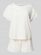 Schiesser Pyjama-Set mit Lochstickerei Modell 'Casual Nightwear' in Of...