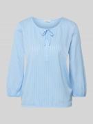 Tom Tailor Regular Fit T-Shirt aus Baumwoll-Mix in Hellblau, Größe L