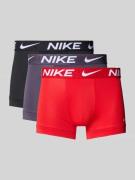 Nike Trunks mit elastischem Bund im 3er-Pack in Rot, Größe L