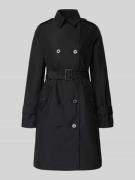 s.Oliver RED LABEL Regular Fit Trenchcoat aus Baumwoll-Mix in Black, G...