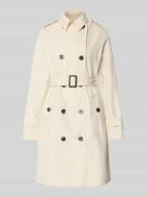 s.Oliver RED LABEL Regular Fit Trenchcoat aus Baumwoll-Mix in Kitt, Gr...