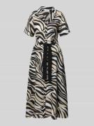 Marella Kleid aus reinem Leinen mit Reverskragen Modell 'SPACCHE' in B...