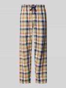 Schiesser Pyjama-Hose im Allover-Look mit elastischem Bund in Beige, G...
