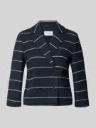 More & More Regular Fit Blazer mit Reverskragen in Marine, Größe 34