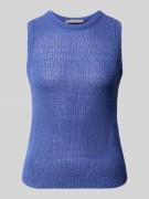 Christian Berg Woman Selection Stricktop mit Rundhalsausschnitt in Bla...