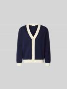 MAISON KITSUNÉ Cardigan aus reiner Baumwolle in Marine, Größe L