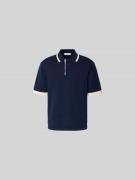 MAISON KITSUNÉ Regular Fit Poloshirt aus Baumwolle in Marine, Größe L