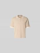 MAISON KITSUNÉ Regular Fit Poloshirt aus Baumwolle in Beige, Größe L