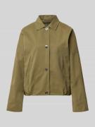 WHITE LABEL Blouson aus reiner Baumwolle in Oliv, Größe 34