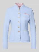 WHITE LABEL Blazer mit Stehkragen und Brusttasche in Hellblau, Größe 3...