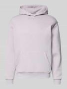 REVIEW Hoodie mit Känguru-Tasche in Flieder, Größe L