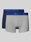 PUMA Trunks aus Baumwoll-Mix im 2er-Pack in Royal, Größe L