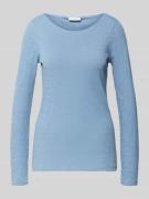 Marc O'Polo Regular Fit Langarmshirt aus reiner Baumwolle in Blau, Grö...