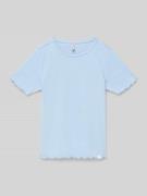 Only Regular Fit T-Shirt aus Baumwoll-Mix Modell 'Trinny' in Bleu, Grö...