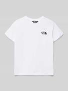 The North Face Regular Fit T-Shirt mit Logo-Print in Weiss, Größe XL