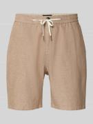 Scotch & Soda Shorts aus Baumwoll-Leinen-Mix mit elastischem Bund in T...
