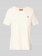 Smith and Soul T-Shirt mit Rundhalsausschnitt und Stitching in Offwhit...