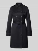 Fuchs Schmitt Regular Fit Mantel mit Umlegekragen in Marine, Größe 34