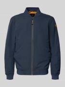 PME Legend Bomberjacke mit Reißverschluss und Eingrifftaschen in Marin...