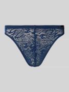 HOM String aus Spitze in Marine, Größe L