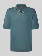 CRUNA Regular Fit Poloshirt aus Baumwolle in Ocean, Größe 48